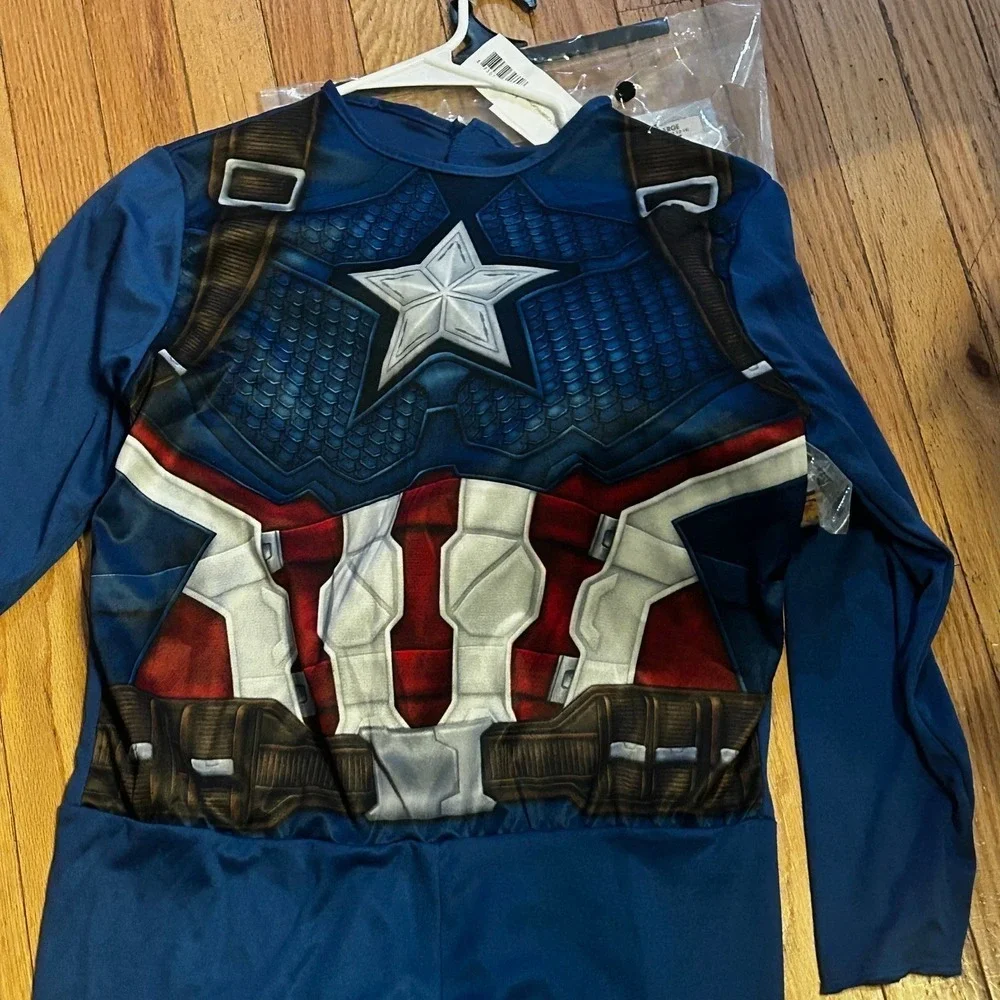 Avengers Captain America Boys Halloween Costume Size Large 12-14 T55 - Picture 2 of 2